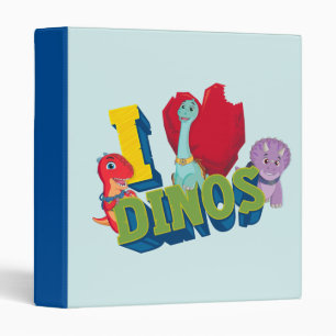I Love Dinos   Dino Ranch 3 Ring Binder