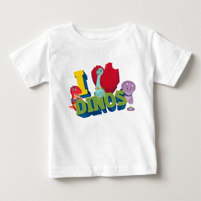 I Love Dinos | Dino Ranch Baby T-Shirt (Front)