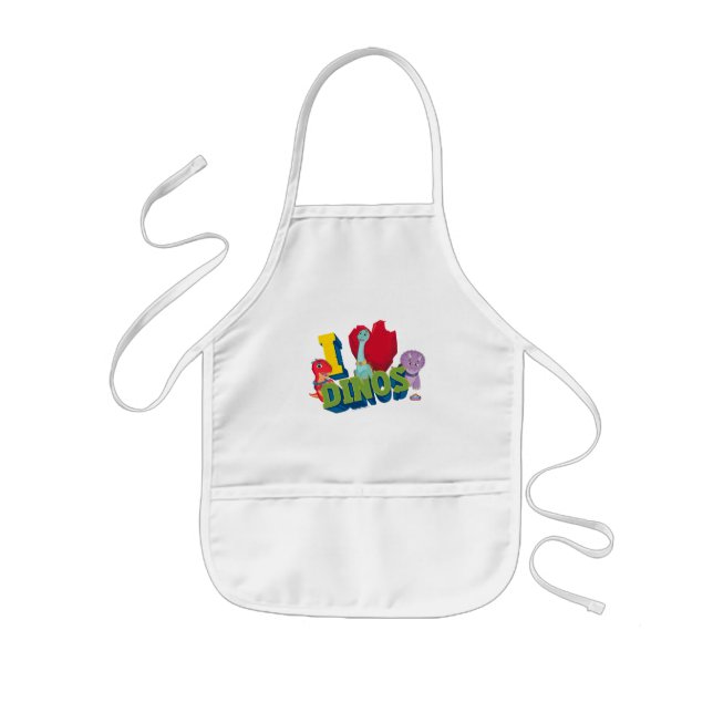I Love Dinos | Dino Ranch Kids' Apron (Front)