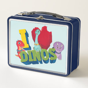 I Love Dinos Dino Ranch Metal Lunch Box