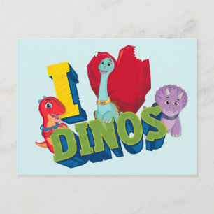 I Love Dinos   Dino Ranch Postcard
