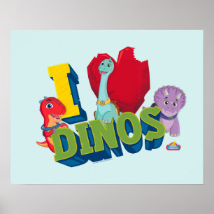 I Love Dinos Dino Ranch Poster