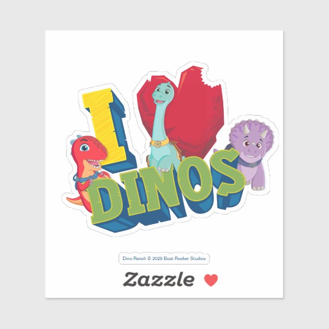 I Love Dinos | Dino Ranch Sticker (Sheet)