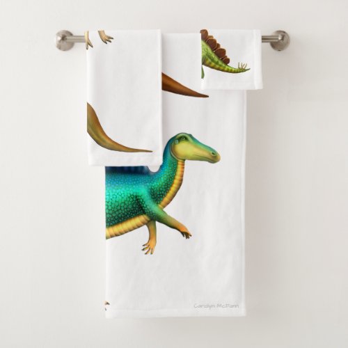 I Love Dinosaurs Bath Towel Set