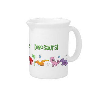 I Love Dinosaurs! (Cute) Drink Pitcher