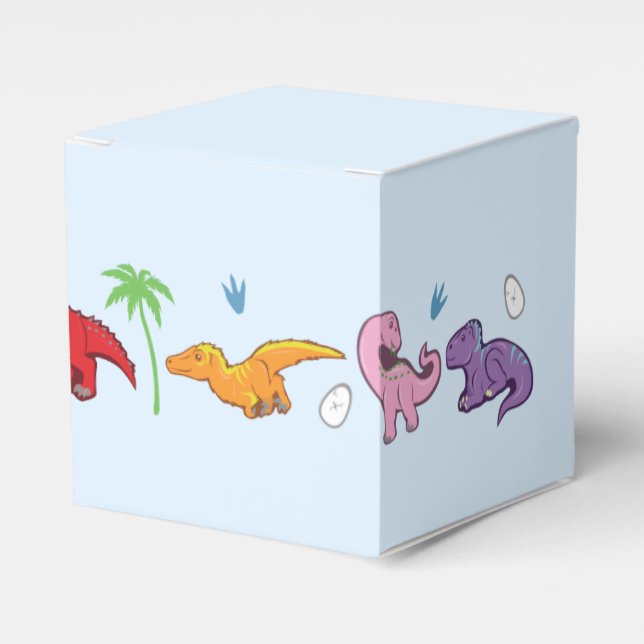 I Love Dinosaurs! (Cute) Favor Boxes (Front Side)