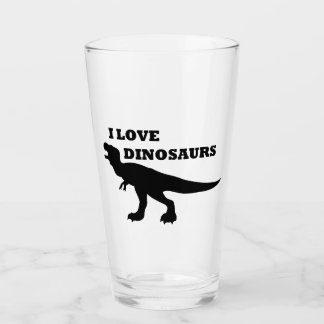 I Love Dinosaurs! Glass