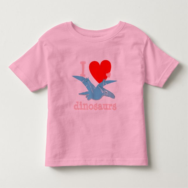 I love Dinosaurs Kids T-Shirt (Front)