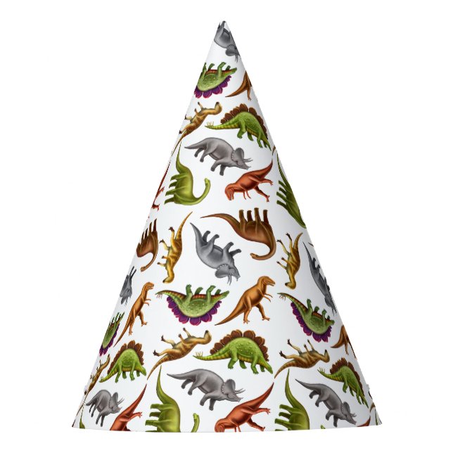 I Love Dinosaurs Paleo Party Hat (Front)