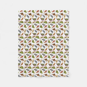 I Love Dinosaurs Pre-Historic Fleece Blanket