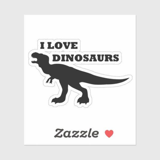 I Love Dinosaurs! Sticker (Sheet)