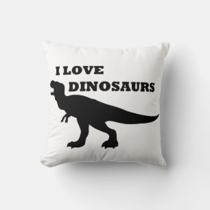 I Love Dinosaurs! Throw Pillow