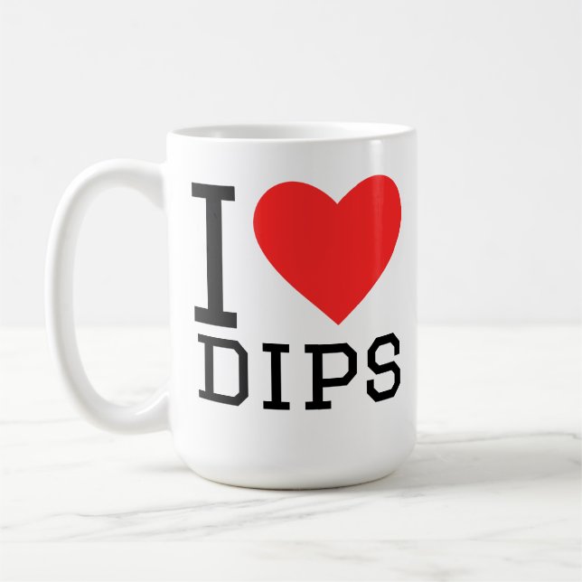 I love dips  coffee mug (Left)