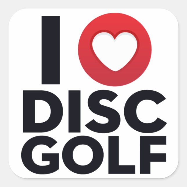 I Love Disc Golf Sticker Pack (Front)