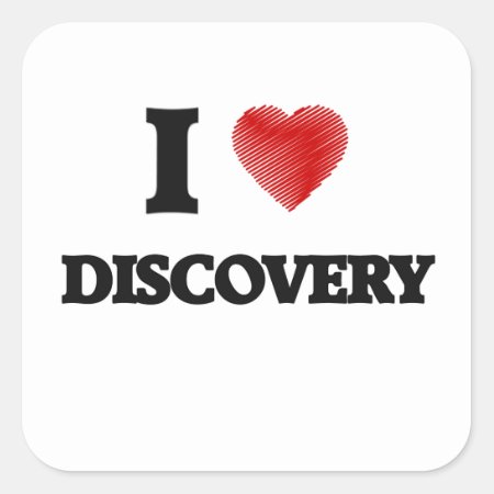 I Love Discovery Square Sticker