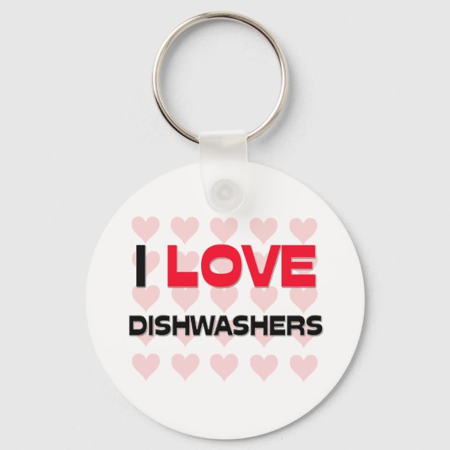I LOVE DISHWASHERS KEYCHAIN (Front)