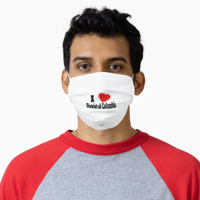 I Love District of Columbia Cloth Face Mask