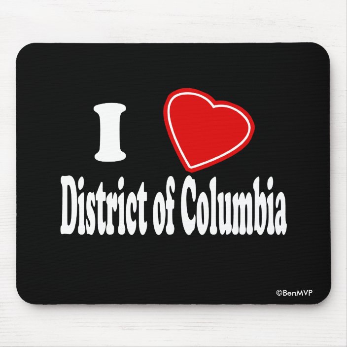 I Love District of Columbia Mousepad