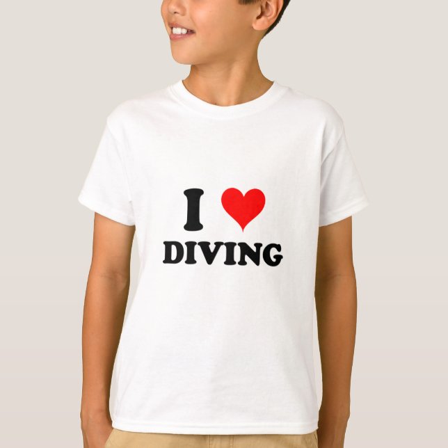 I Love Diving T-Shirt (Front)