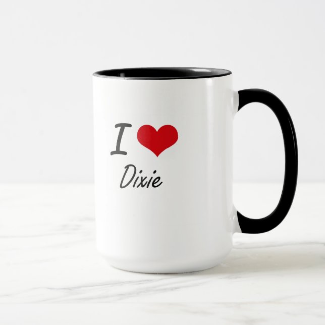 I love Dixie Mug (Right)
