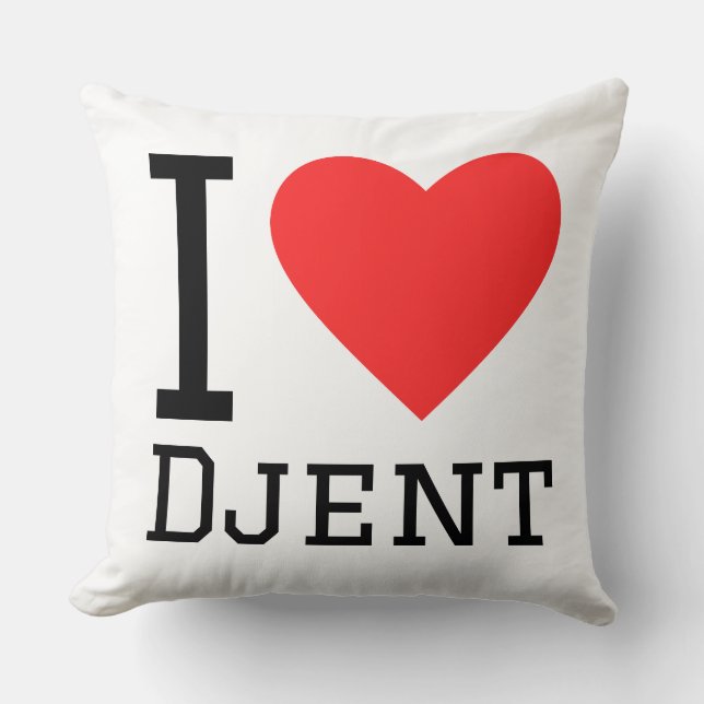 I love djent throw pillow (Front)