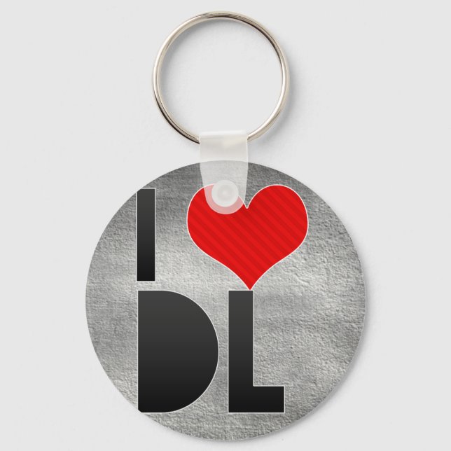 I Love DL Keychain (Front)