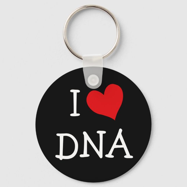 I Love DNA Keychain (Front)
