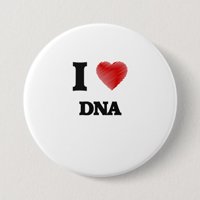 I love DNA Pinback Button (Front)