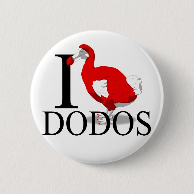 I Love Dodos Buttons (Front)