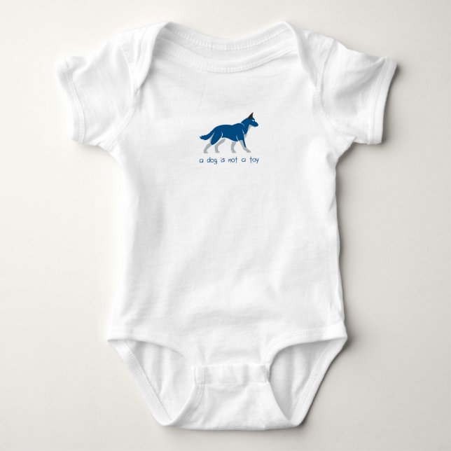 i love dog baby bodysuit (Front)