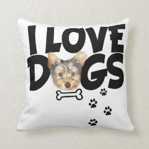 I love dog : cushion