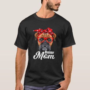 I Love Dogs Boxer Mom T-Shirt