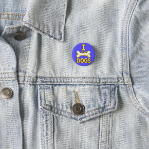 I LOVE DOGS BUTTON