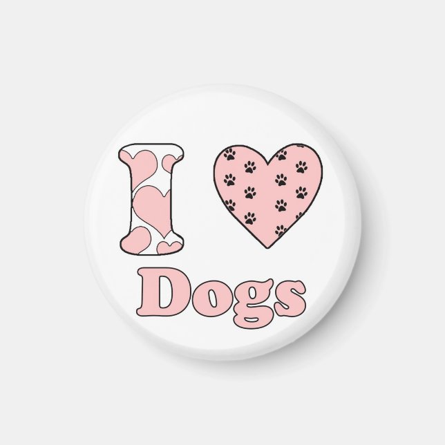 I love Dogs Magnet (Front)