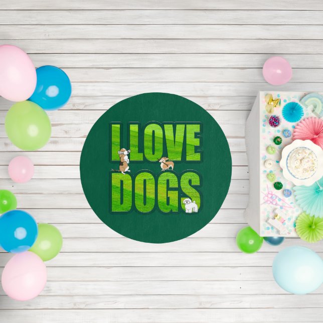 I love dogs outdoor rug (Insitu (Birthday))