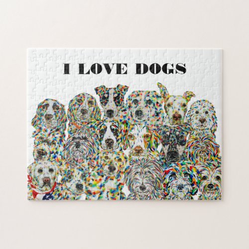 I Love Dogs Puzzle