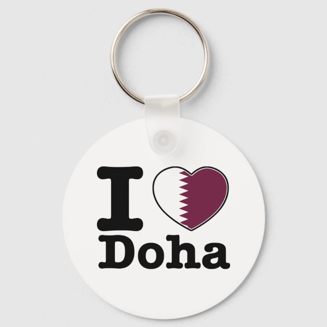 I love Doha Keychain (Front)