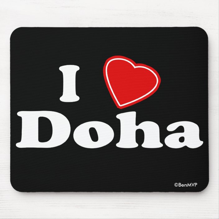 I Love Doha Mouse Pad