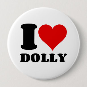 I LOVE DOLLY BUTTON