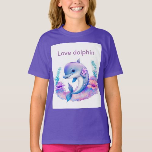 I love dolphin T_Shirt