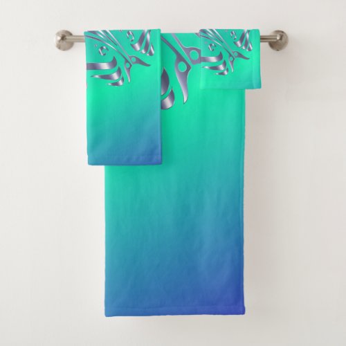 I Love Dolphins Bath Towel Set