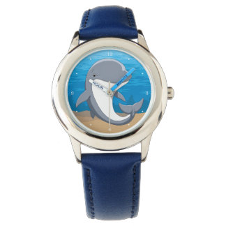 I Love Dolphins Cute Bottlenose Watch