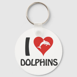I love Dolphins Keychain