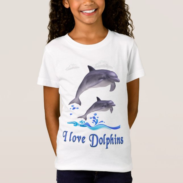I love Dolphins T-Shirt (Front)