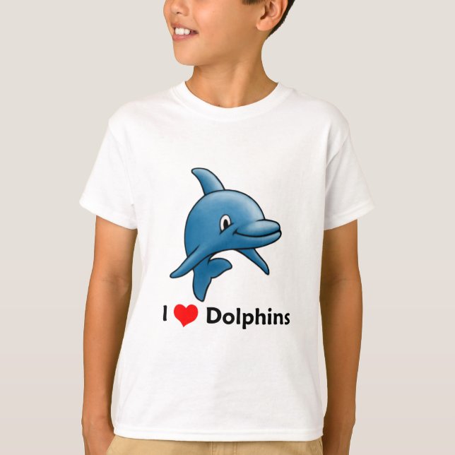 I love Dolphins T-Shirt (Front)