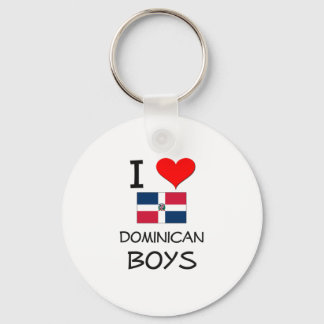 I Love Dominican Boys Keychain