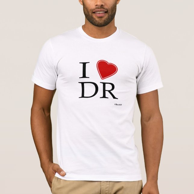 I Love Dominican Republic T-Shirt (Front)