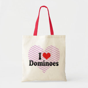 I Love Dominoes Tote Bag