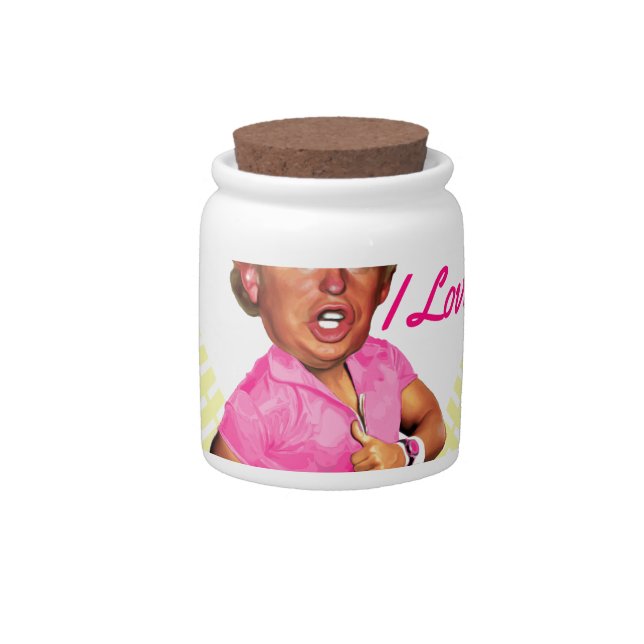 i love donald trump candy jar (Front)