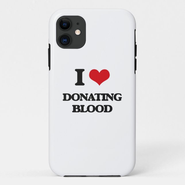 I love Donating Blood Case-Mate iPhone Case (Back)